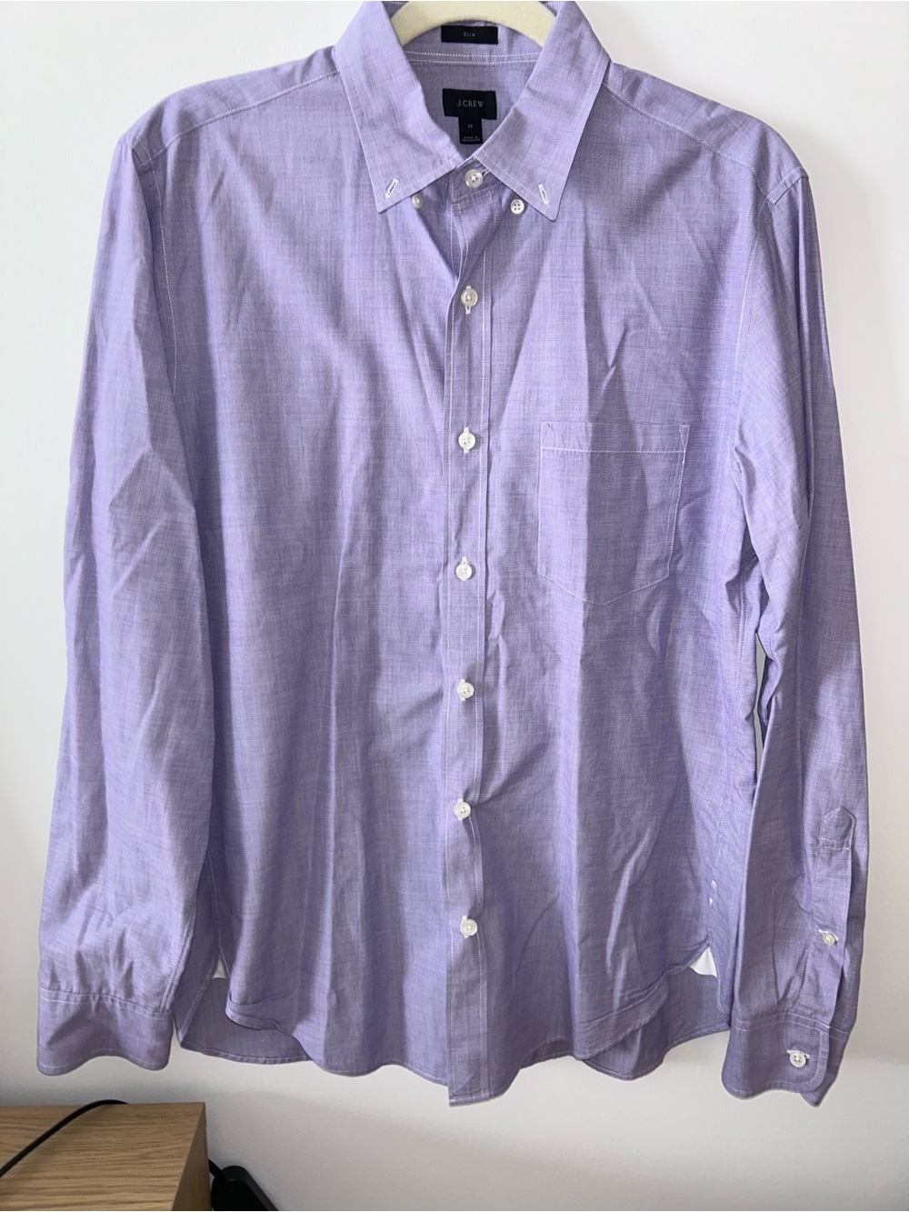 J. Crew Men's Light Lavender Button-Down Dress Shirt